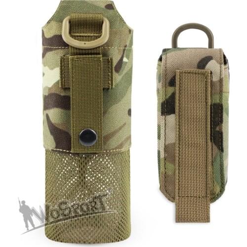 Outdoor Military Tactical EDC Bag Waterproof Molle Camping Kettle Pouch Folding Kettle Pouch Water Bottle Holder Army Gear Bag