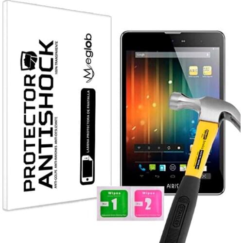 Screen protector Anti-Shock Anti-scratch Anti-Shatter compatible with Airis Tablet PhonePAD 83G