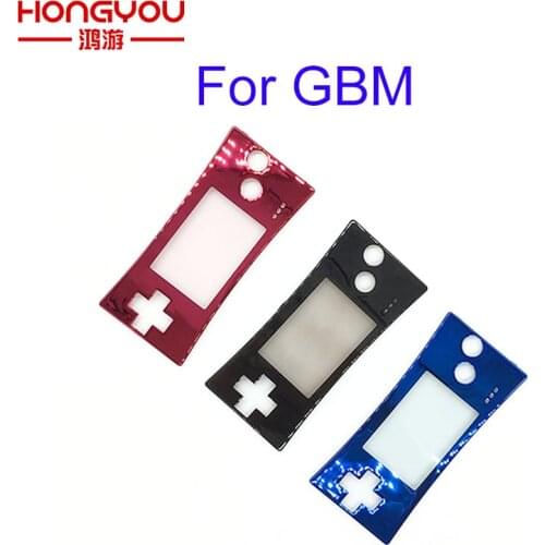 10Pcs Chrome Faceplate Cover Replacement Front Shell Housing Case For Nintendo Game Boy Micro for GBM