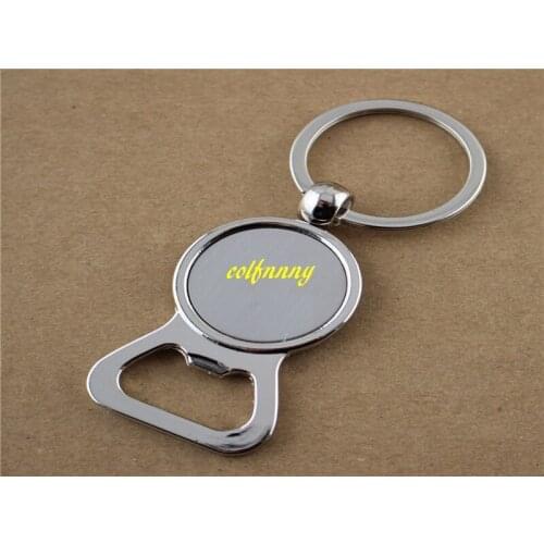 100pcs/lot Fast shipping DIY Photo Gourd Shaped Metal Beer Bottle Opener Keychain keyring opener for wedding paryt gift