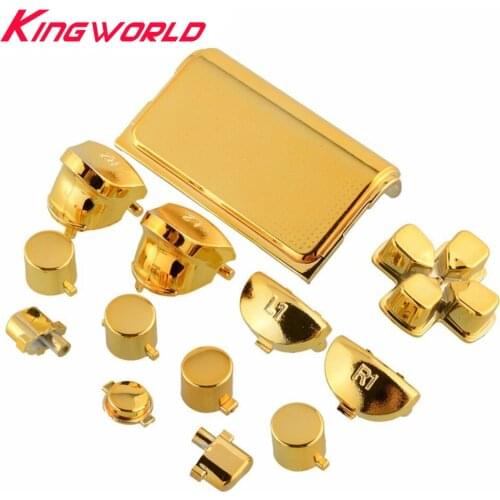 13Pcs a set Accessories buttons Dpad bullet button thumb stick cap for P-S4 Dualshock 4 Pro controller