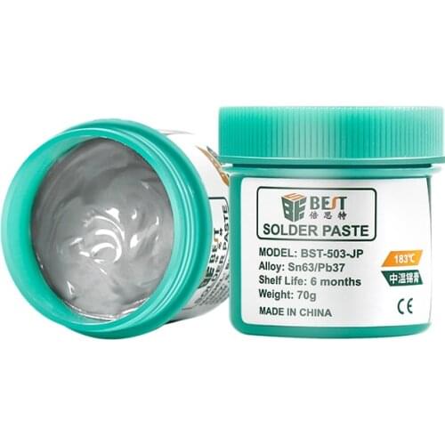 70g Soldering Fluxes Lead Solder Tin Paste Sn63/Pb37 183℃ Soldering Aid Accessories for BGA SMD PGA PCB Rework Reballing Station
