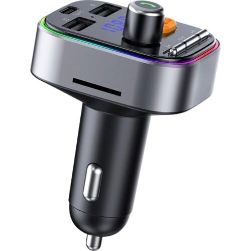 Car MP3 player Bluetooth FM Transmitter Bluetooth Car Adaptor Wireless Handsfree Audio Receiver Dual USB Fast Charger