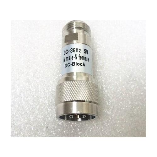 Free Shipping DC-3GHz 5W 50ohm N male to N female DC Block