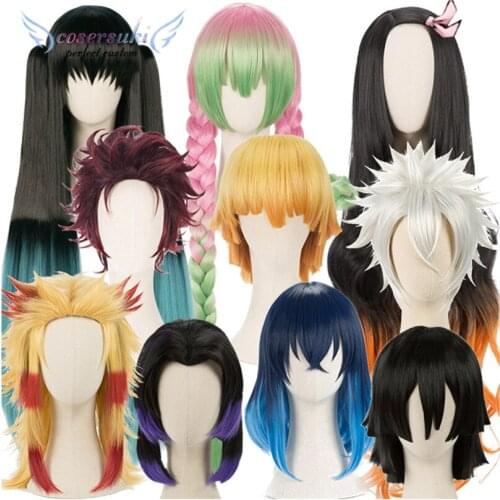 Demon Slayer: Kimetsu no Yaiba Shinazugawa Sanemi/Iguro Obanai cosplay Headwear for Cosplay Costume Halloween Carnival Costume