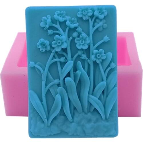 Flower DIY Soap Molds Handmade Silicone Mold for Natural Bar Soap Scented Wax Melt Mould