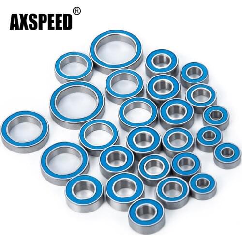 AXSPEED 26Pcs Sealed Bearing Kit for Traxxas TRX-4 TRX4 1/10 RC Crawler Car Model Upgrade Parts