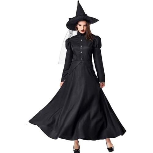 The Wizard Costume of Halloween Women Witch Costume Adult