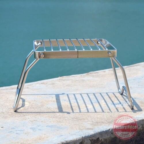 Mini Family Party Barbecue Grill Outdoor Stainless Steel Portable Folding Barbecue Grill Garden Rack Lightweight Kitchen Tools