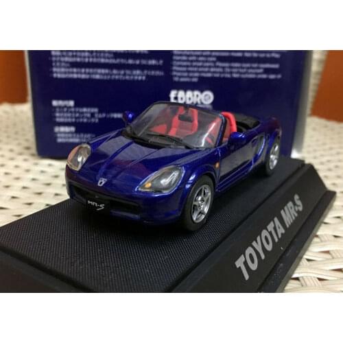 EBB RO 1:43 Toyota MR-S Blue Alloy model Vintage car Metal toys for childen kids diecast gift