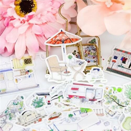 23pcs Cute Sweet Leisure life Stickers Planner Decoration Diy Scrapbooking Label Bullet Journal Sticker Kawaii Stationery