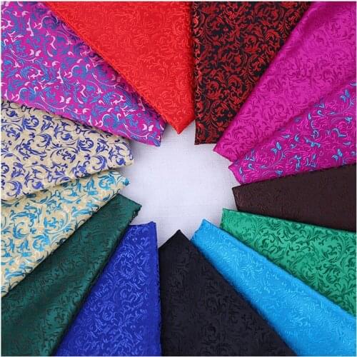 Real Three-five Rayon Womens Clothing Hanfu Satin Fabric Dress Tang Suit Fabric Childrens New Years Cloth by Meter Fabric