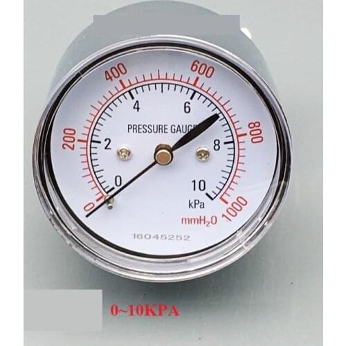 Axial type YE-60Z diaphragm pressure gauge gas pressure gauge water column 0~5 10 15 20 30KPA thread R1/4