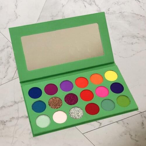 2020 NEW 18Colors Matte Glitter Nude Makeup Pigment Eyeshadow Palette Long-Last Mirror Cosmetics Customized label Wholesale