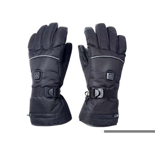 Electric Heated Gloves With Temperature Adjustment Lithium Batteries Gloves For Motorcycle Skiing Hiking Climbing Cold Weather