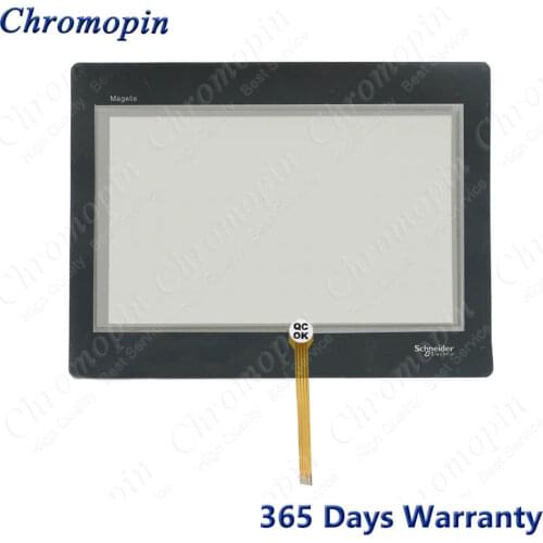HMIGXU5500 HMIGXU5512 Touch Screen Panel Glass Digitizer for Schneider HMIGXU5500 HMIGXU5512 Touchscreen and Front Label Overlay