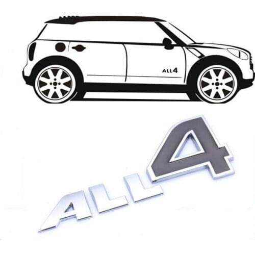 Zonic Alloy MINI Cooper Clubman Countryman Paceman Coupe Roadster ALL 4 car sticker