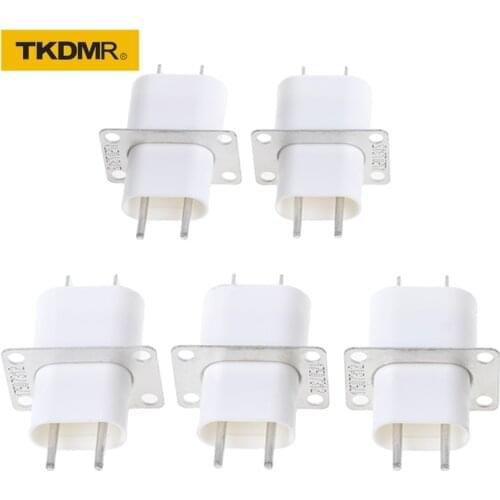 TKDMR 5Pcs Electronic Microwave Oven Magnetron 4 Filament Pin Sockets Converter Home Microwave Magnetron Sockets Pins