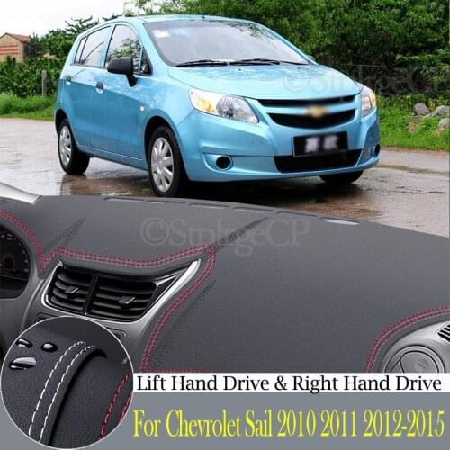 High-quality leather instrument panel protection pad and light-proof pad for Chevrolet Sail 2010-2015 car styling accessories