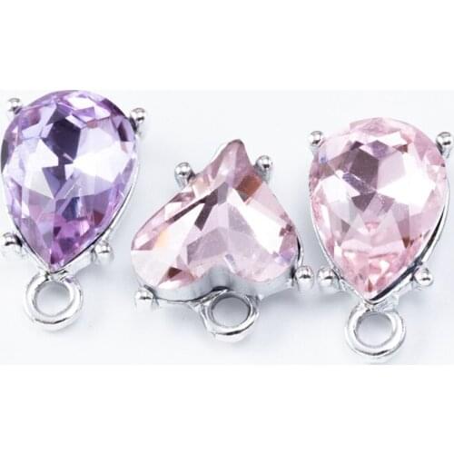 YEPENGFEI 20 PCS Enamel crystal Charms Alloy jewelry Pendants for Jewelry Making DIY Handmade Craft Accessories js2114