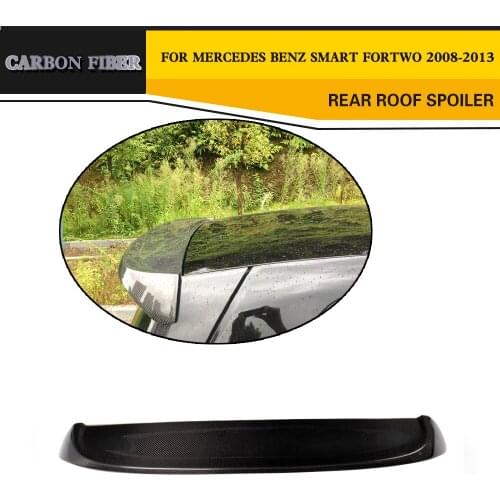 Carbon Fiber Rear Wing Spoiler Lip For Benz Smart 2008-2013