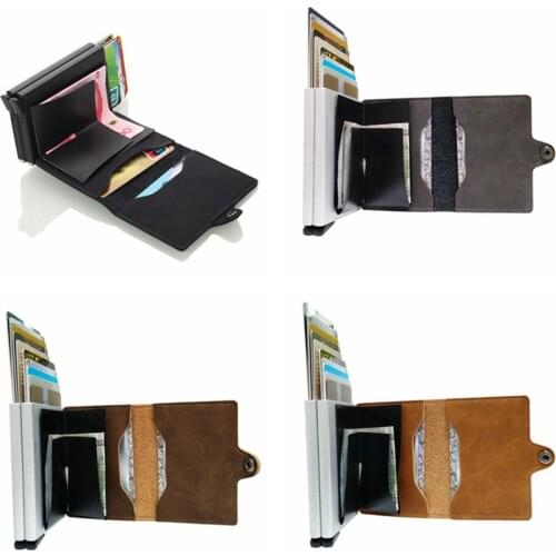 1 Piece Pu Leather Aluminum Credit Card Holders American European Style Card Wallet High Quality Occident Card Holder Card Case