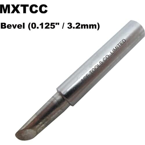 10 PCS Weller MXTCC Soldering Tips Bevel 3.2mm Replacement Fit WSD71 WSDT1 WP70 Station Iron Nozzle Pencil Handle Welding Bit