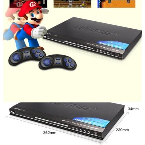 110-220V 11W-19W ST-668 DVD VCD Player Child 2.0 5.1 HD 1080P Full Area Decoding Coaxial Fiber EVD Player 360*260*33mm