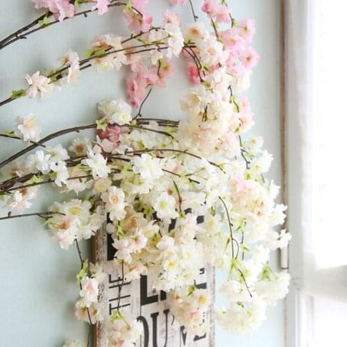 135cm Artificial flowers cherry Plum Blossom flower home decoration flower wall accessories wedding decoration fake flowers