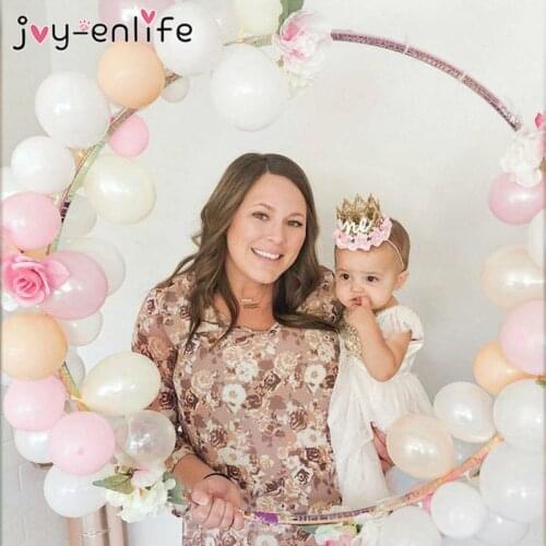 60-100cm Plastic Circle Balloons Wreath Ring for Baby Shower Wedding backdrops Decoration Balloon Round Hoop garland ballon