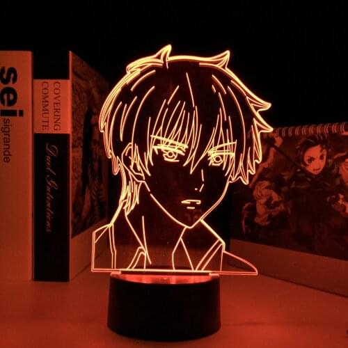 Anime Fruits Basket Kyo Sohma Acrylic 3d Lamp for Bedroom Decor Night Light Childrens Birthday Gift Room Desk Led Light