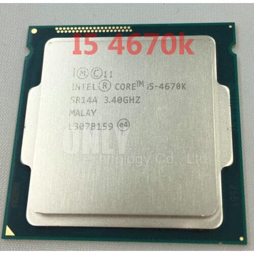 Free shipping INTEL i5-4670K i5 4670K(3.4GHz/6MB /4 cores /Socket 1150/5 GT/s)Quad Core Desktop CPU SR14A scrattered pieces