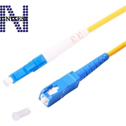 Free shipping/Original new LC-SC UPC Single Mode Fiber Optic jumper,LC UPC-SC UPC Patch Cord,5/10m