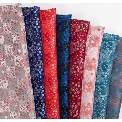 CF801 The Plum Blossom Brocade Fabric Chinese Traditional Wedding Clothing Pillow Case Fabrics Handmade DIY Materials