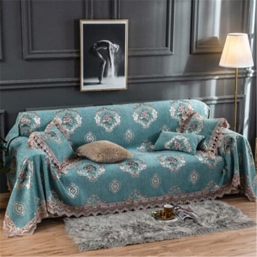 Chenille Sofa Cover For Home Four seasons Lace Luxury Sofa Towel Modern Soft 1/2/3/4 Seater All-inclusive Dust Couch Sofa Cover