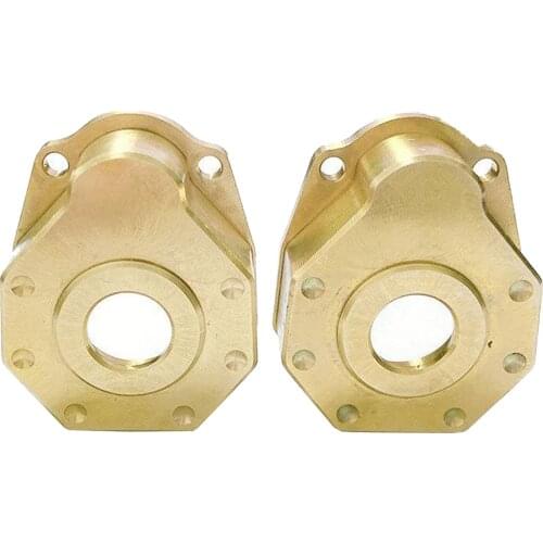 2pcs Heavy Duty Steering Knuckle Steering Gear Cover Heavy Counterweight for -4, 1/10 RC Car Upgrade Parts