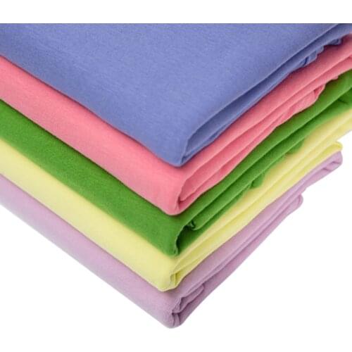 Good Quality Jersey Knit Cotton Spandex Fabric For Sewing Summer t Shirt Cotton Knit Cloth 50*150cm/Piece KA0219