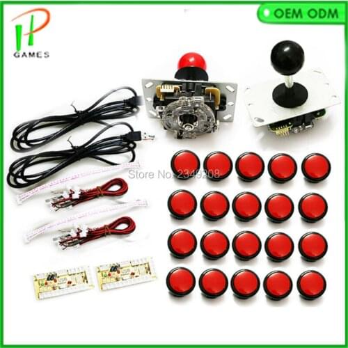 Arcade parts kits Bundle including Zero delay encoder USB to PC joystick push button for DIY contoller for arcade game