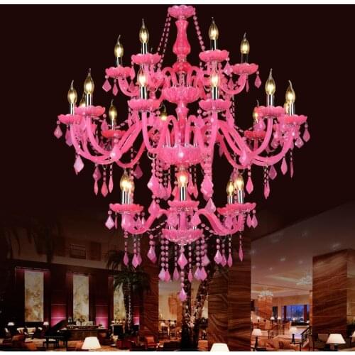 Beautiful Luxury Large Crystal Staircase Hotel Hallway Fixtures large chandelier crystal contemporary lamp crystal hanging light
