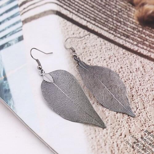 Fashion Womens Leaf Earrings Creative Simple Leaf Earrings Statement Jewelry Gift