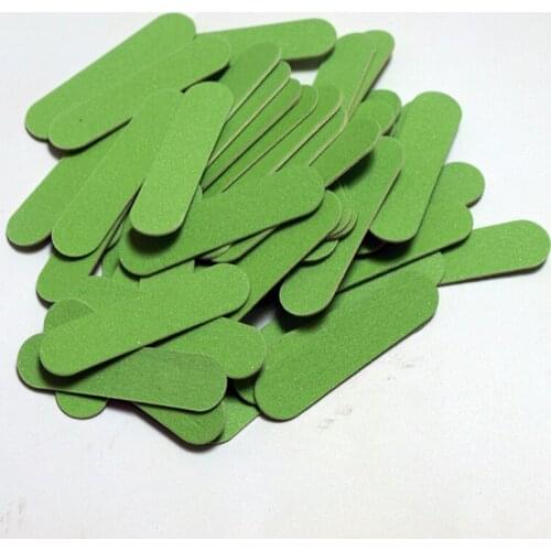 100Pcs Green 60mm Nail File Sanding Files Durable Buffing Grit SandPaper Manicure Nail Tools Disposalbe Cuticle Remover Buffer