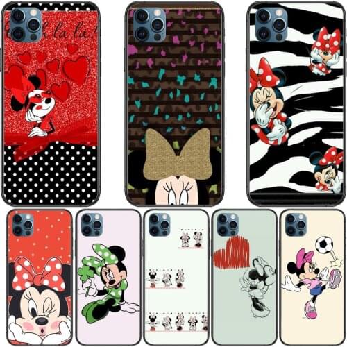 Minnie Mouse Hot Sale Anime Phone Cases cover For iphone 11 Pro Max case 12 8 7 6 S XR PLUS X XS SE 2020 mini mobile cell shell