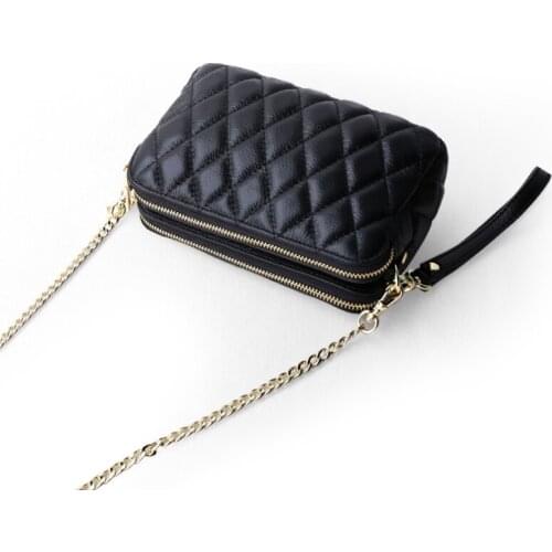 Crossbody Bags Girls Fashion Flap Handbag Women Little Bags Luxury Genuine Leather Bag Lady Shoulder Bag Female Lattice Design