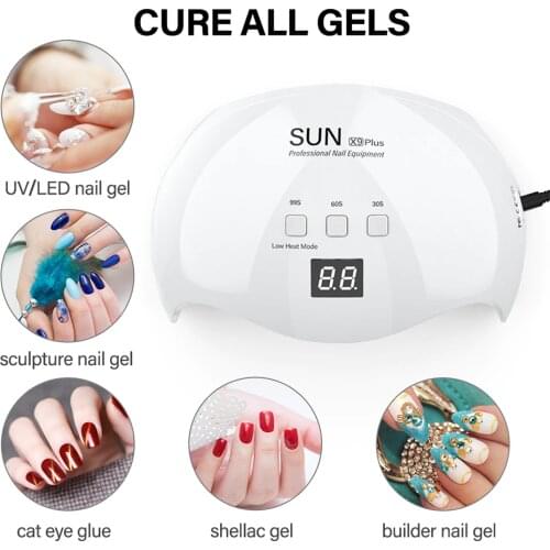SUN X9plus LED Lamp Dryer For Nails Manicure Curing Light With 30s 60s 99s Timer With LCD Display Painless Nails Manicure Tool