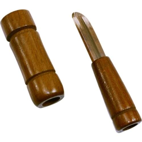 Outdoor Hunting Bait Wooden Duck Call Simulate Wild Duck Whistles Decoy