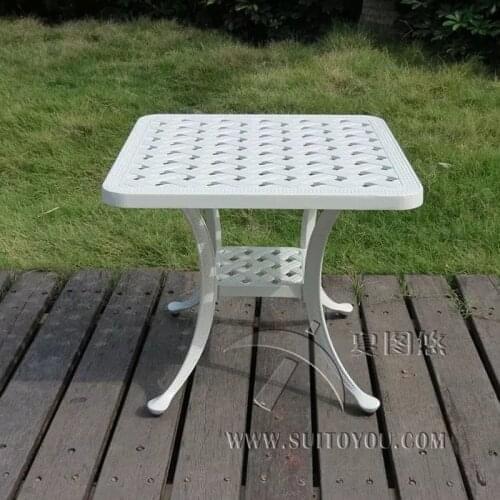 Cast aluminum coffee table for garden leisure outdoor furniture garden furniture outdoor table