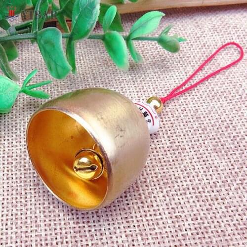Vintage Alloy Buddha Statue Bell Blessing Feng Shui Wind Chime For Good Luck Fortune Crafts Home Car Hanging Decor