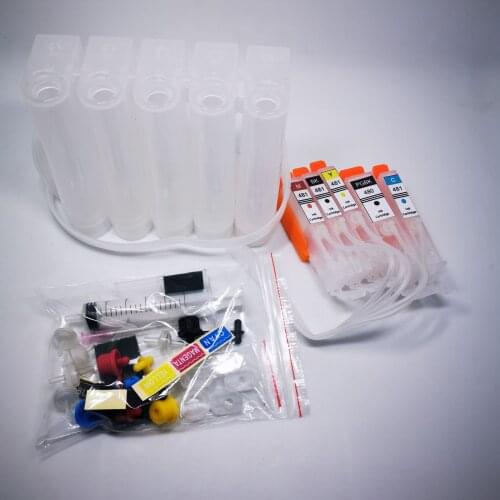 YOTAT CISS Ink Cartridge PGI-480XL CLI-481 PGI-480XL PGI480 For Canon PIXMA TS704/TR7540/TR8540/TS6140/TS8140/TS9140
