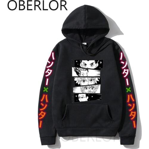 Funny Cartoon Japanese Anime Hoodies Hunter X Hunter Hisoka Manga Sweatshirts Fashion Cool Oversized Hoodie Autumn Warm Jacket