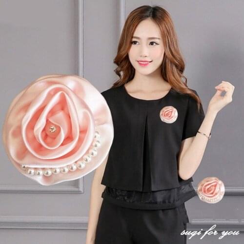 Fooderwerk Jewelry Casual Handmade Flower Brooch High-end Womens Wedding Dress Cloth Brooch Pin Clothing Wholesale